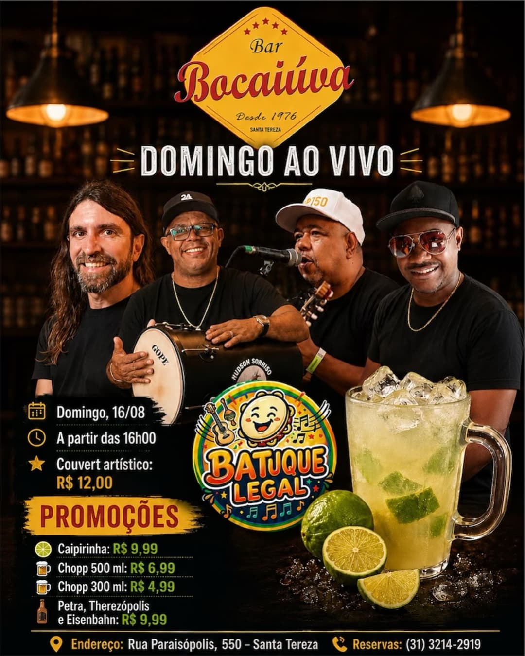 Flyer de Batuque Legal