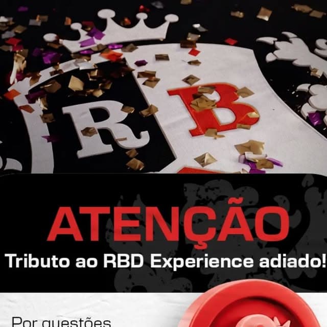 Flyer de Tributo ao RBD Experience