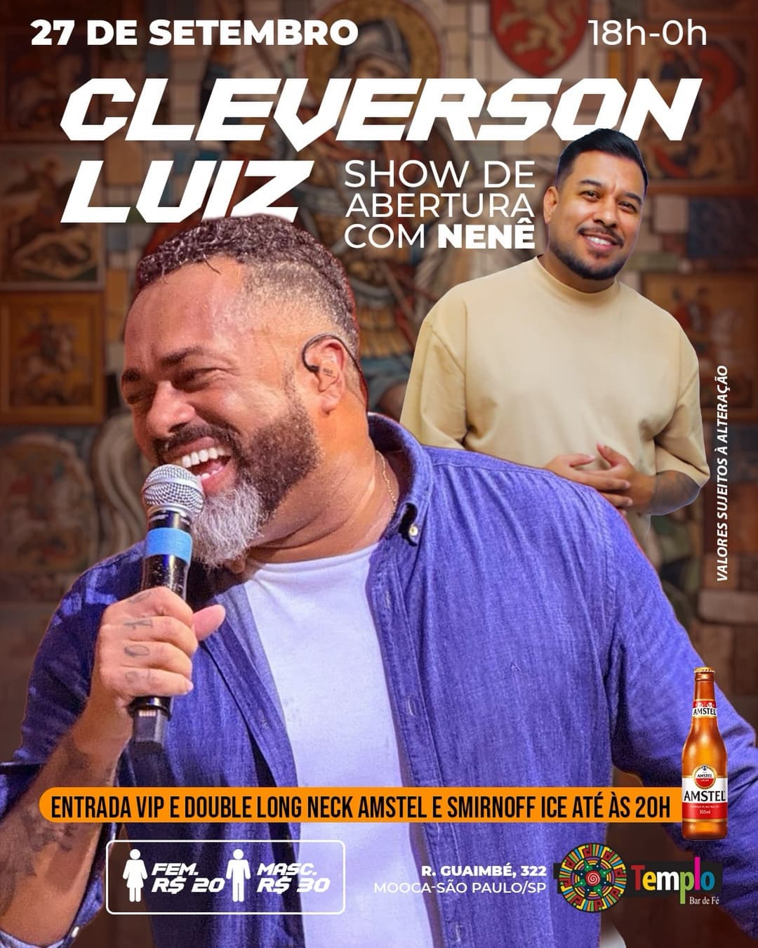 Flyer de Cleverson Luiz e Nenê
