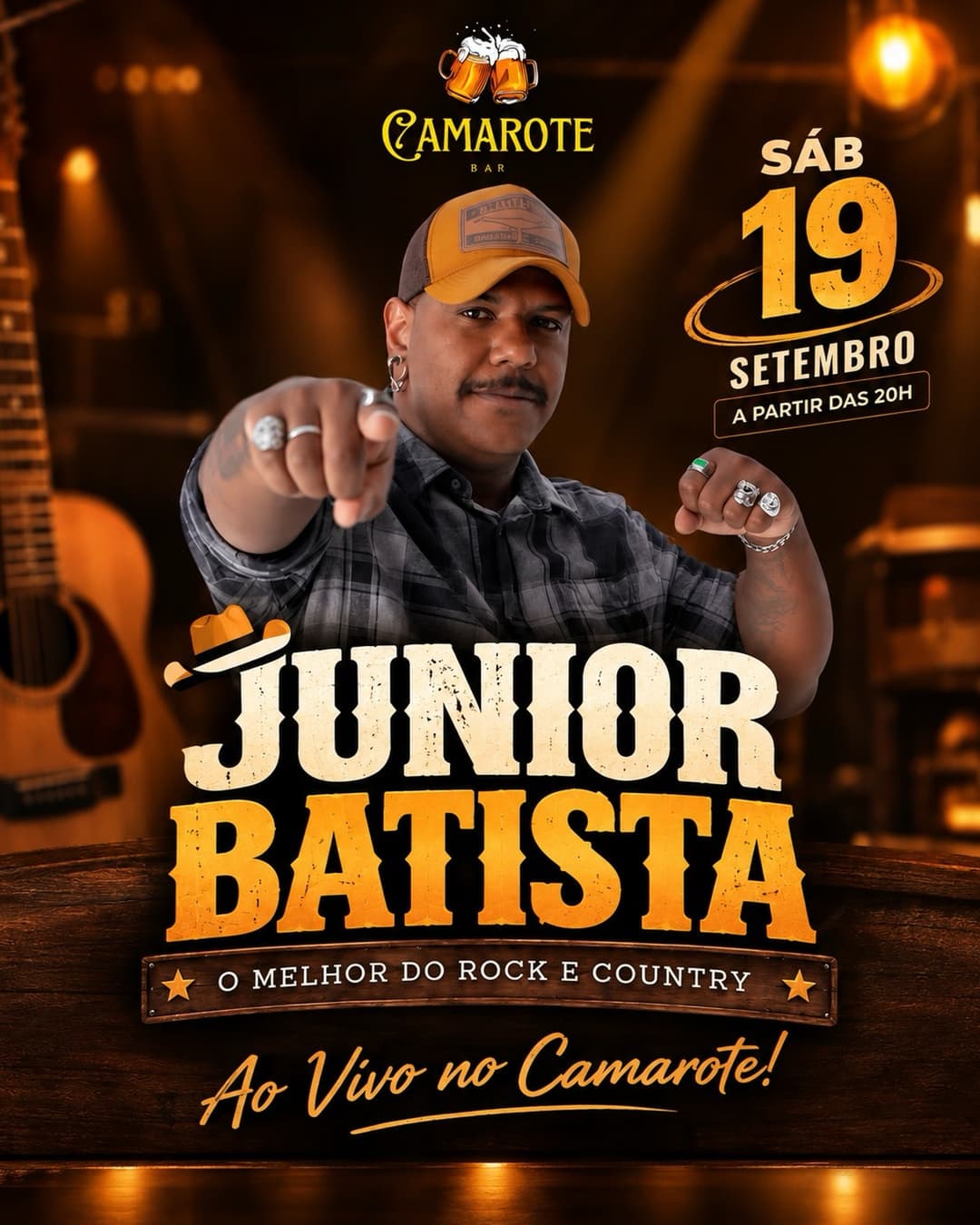 Flyer de Júnior Batista