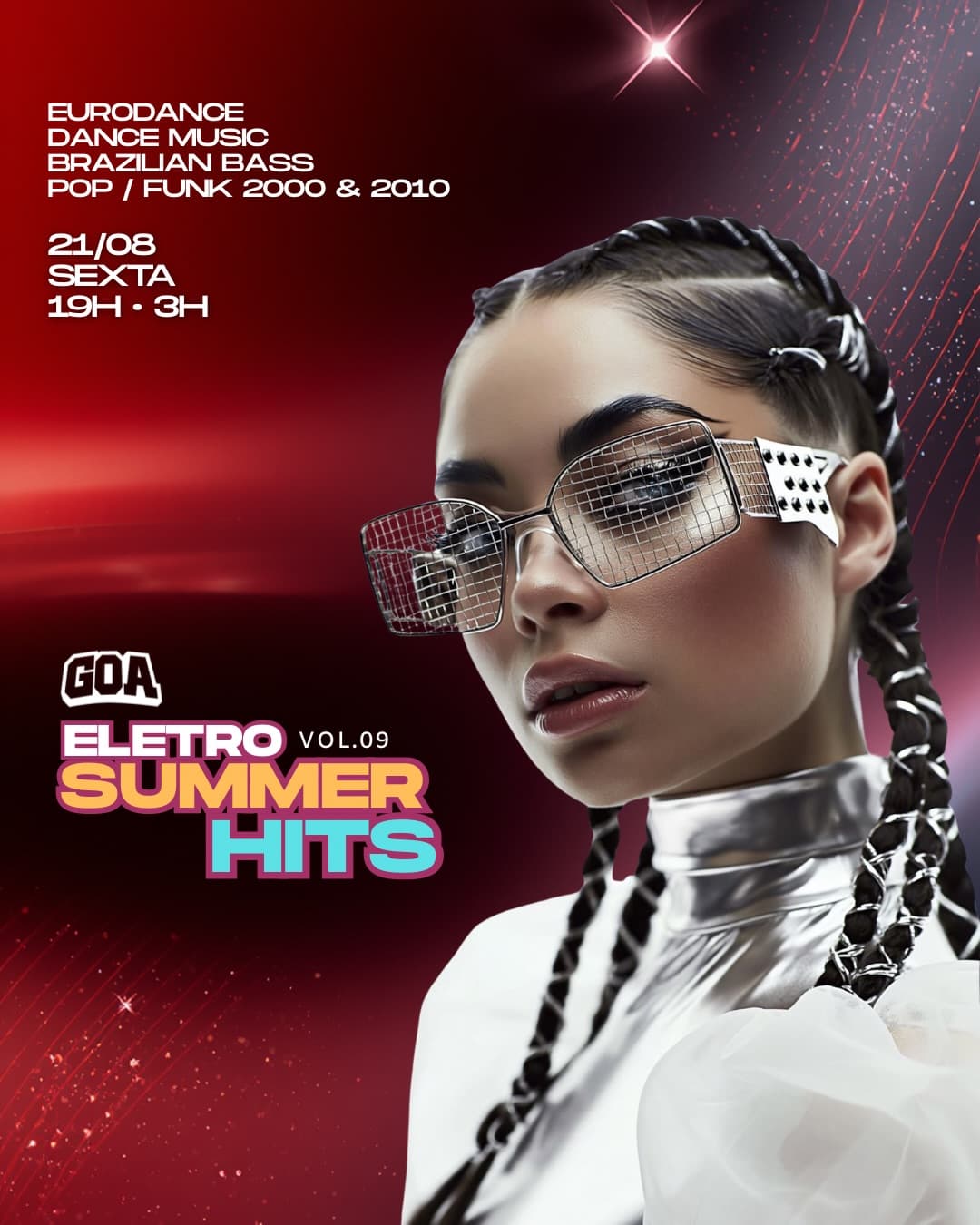 Flyer de Dj Claytão, Dj Pop.D e bumaffei