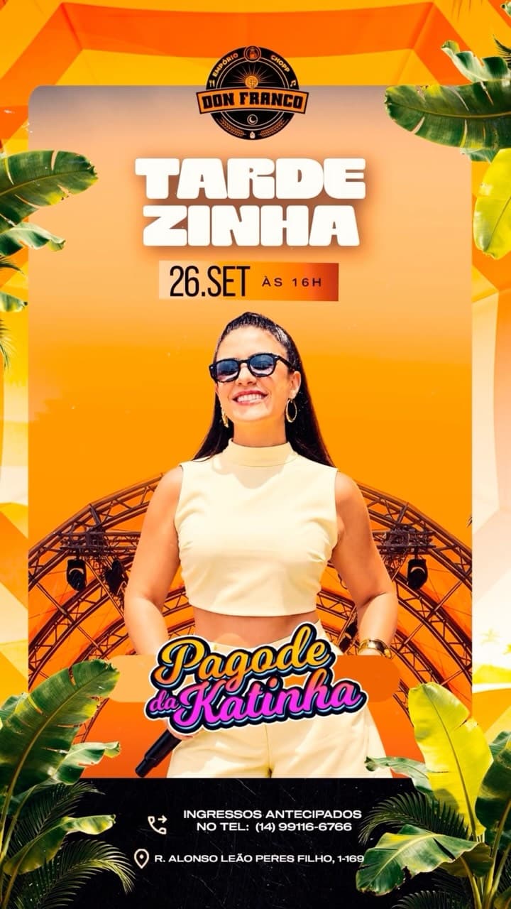 Flyer de Pagode da Katinha