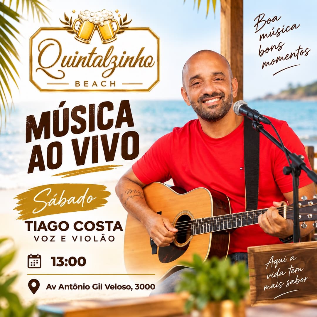 Flyer de Tiago Costa