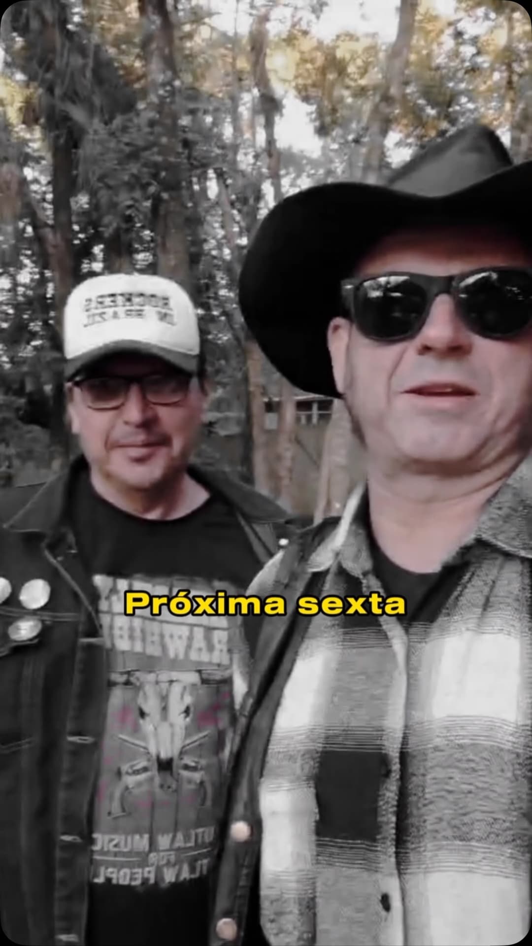 Flyer de Moot Davis, Farol Negro e Hillbilly Rawhide