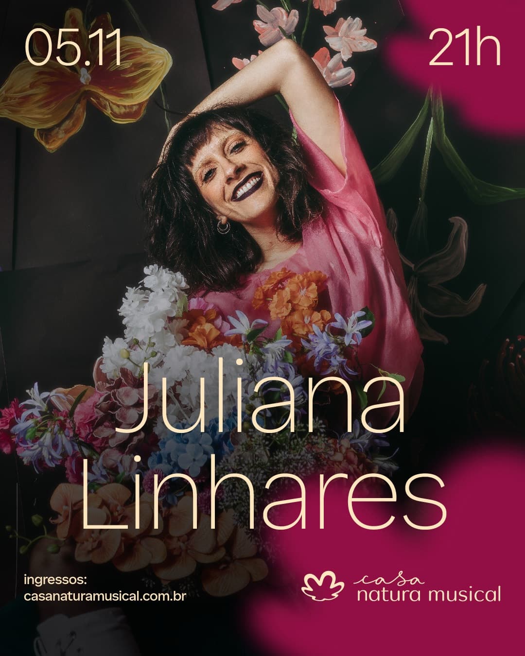 Flyer de Juliana Linhares