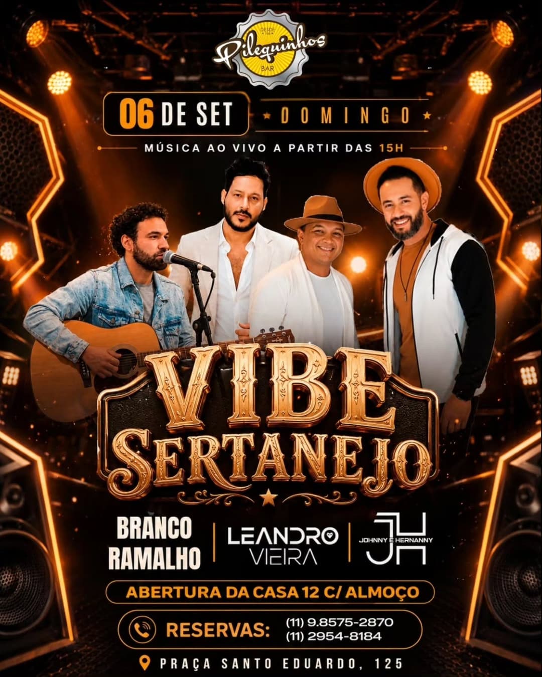 Flyer de JeH Oficial, Leandro Vieira e Brancor Malho