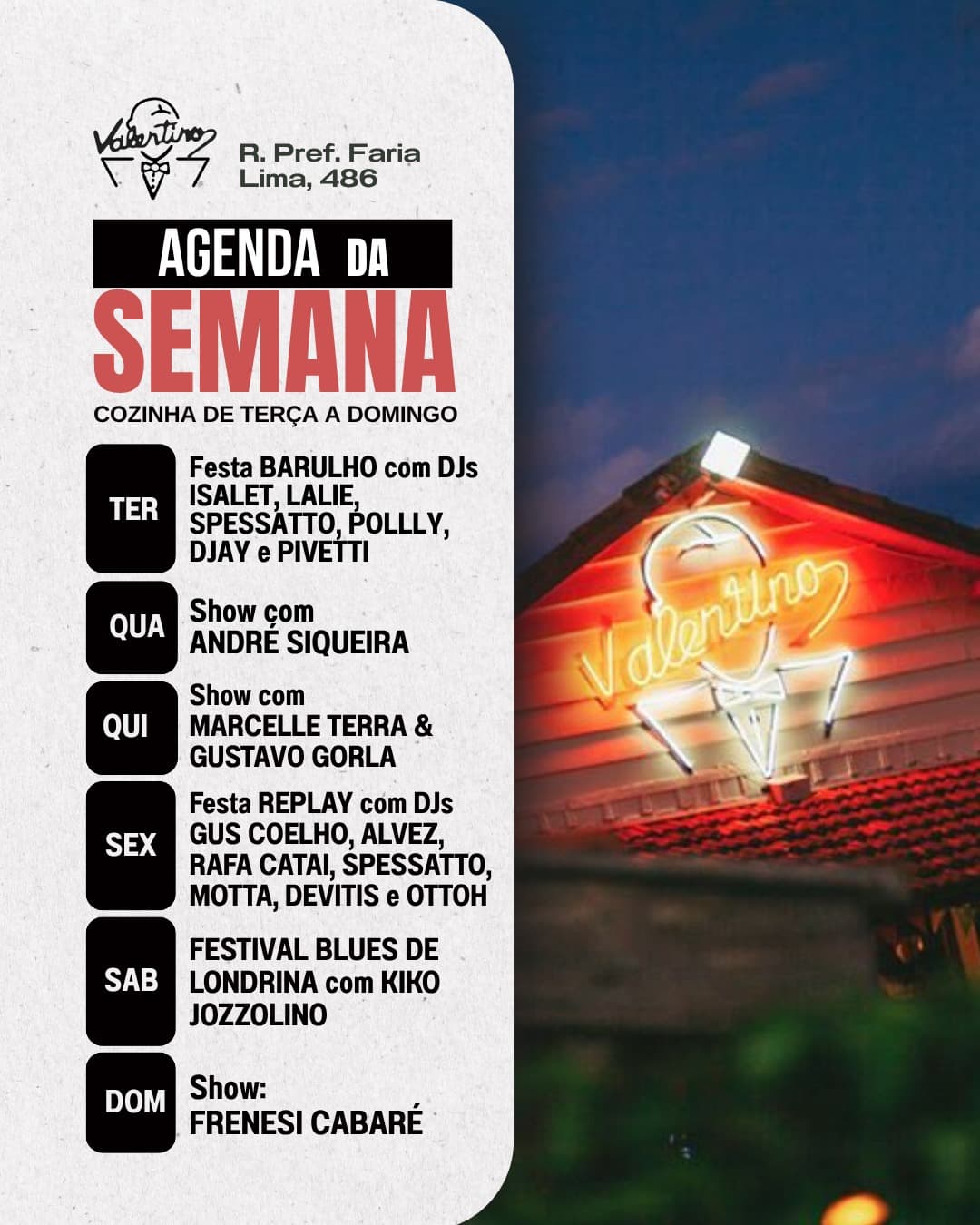 Flyer de Dé Siqueira