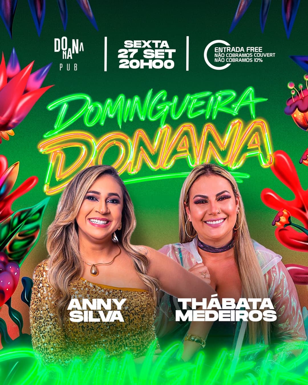 Flyer de Anny Sylva e Thabata Medeiros Fassanaro
