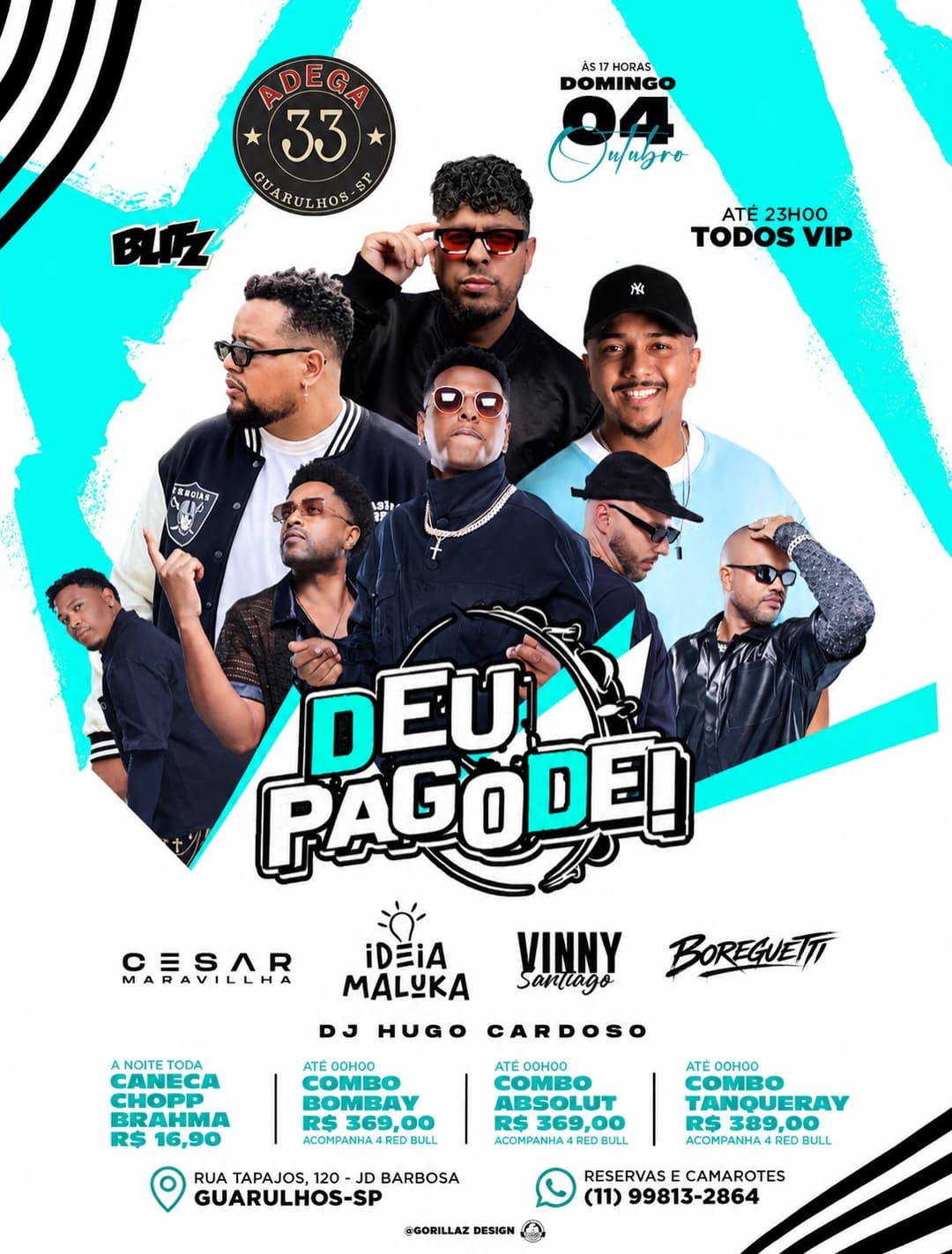 Flyer de Ideia Maluka, Rodrigo Boreguetti e mais 2 artistas