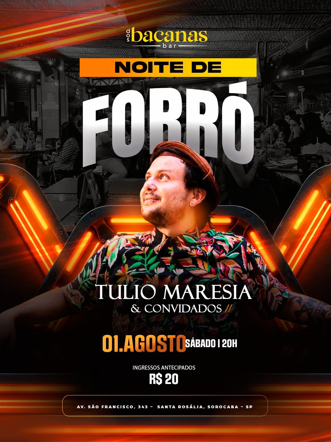 Flyer de Tulio Maresia