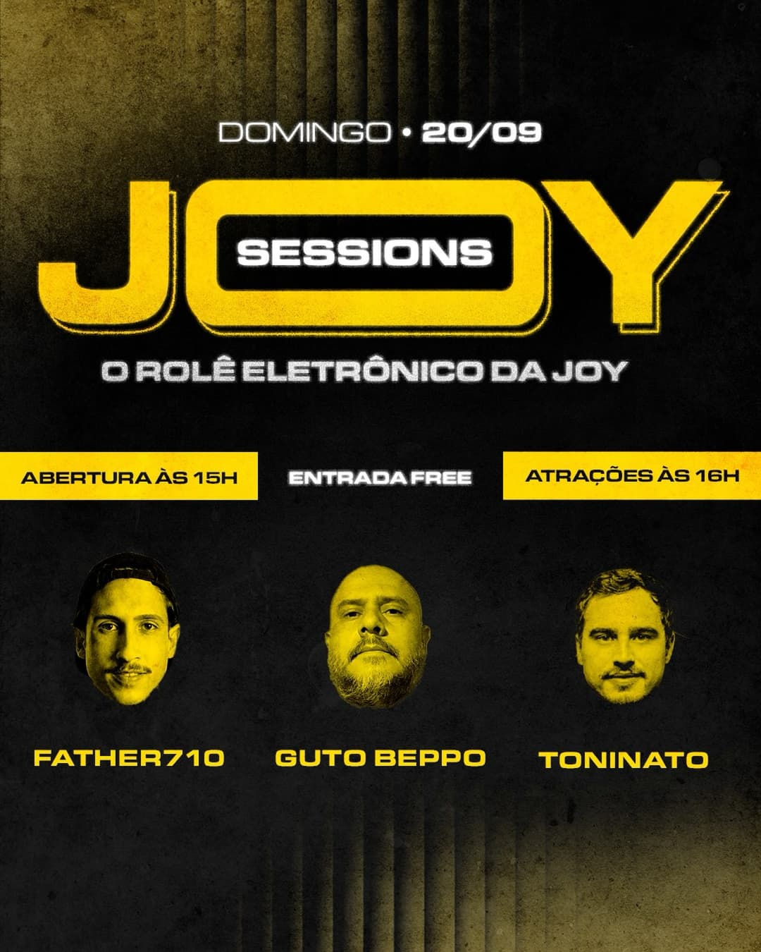 Flyer de Father710, Guto Beppo e Toninato