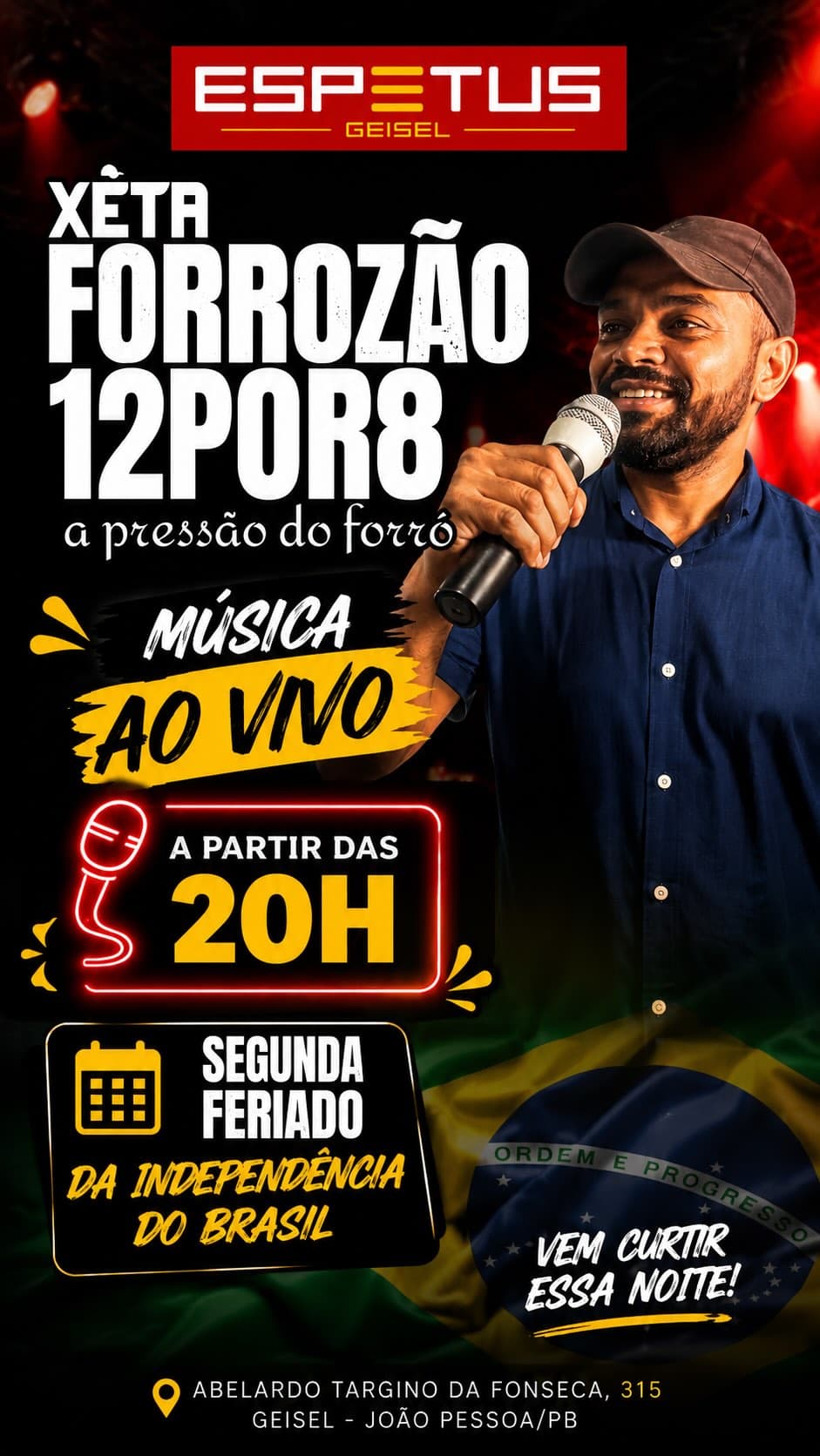Flyer de Xêta Forrozão 12 por 8