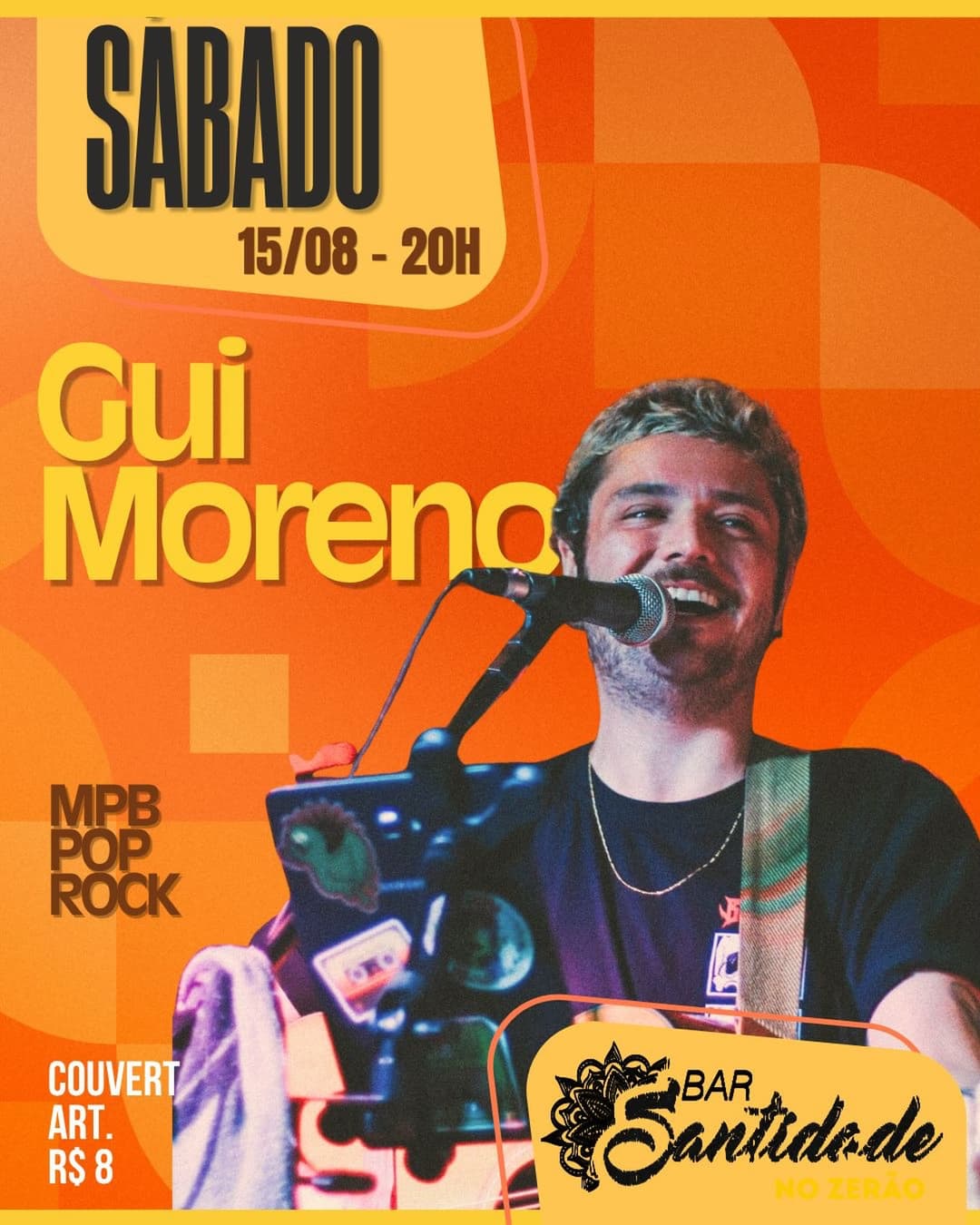 Flyer de Gui Moreno