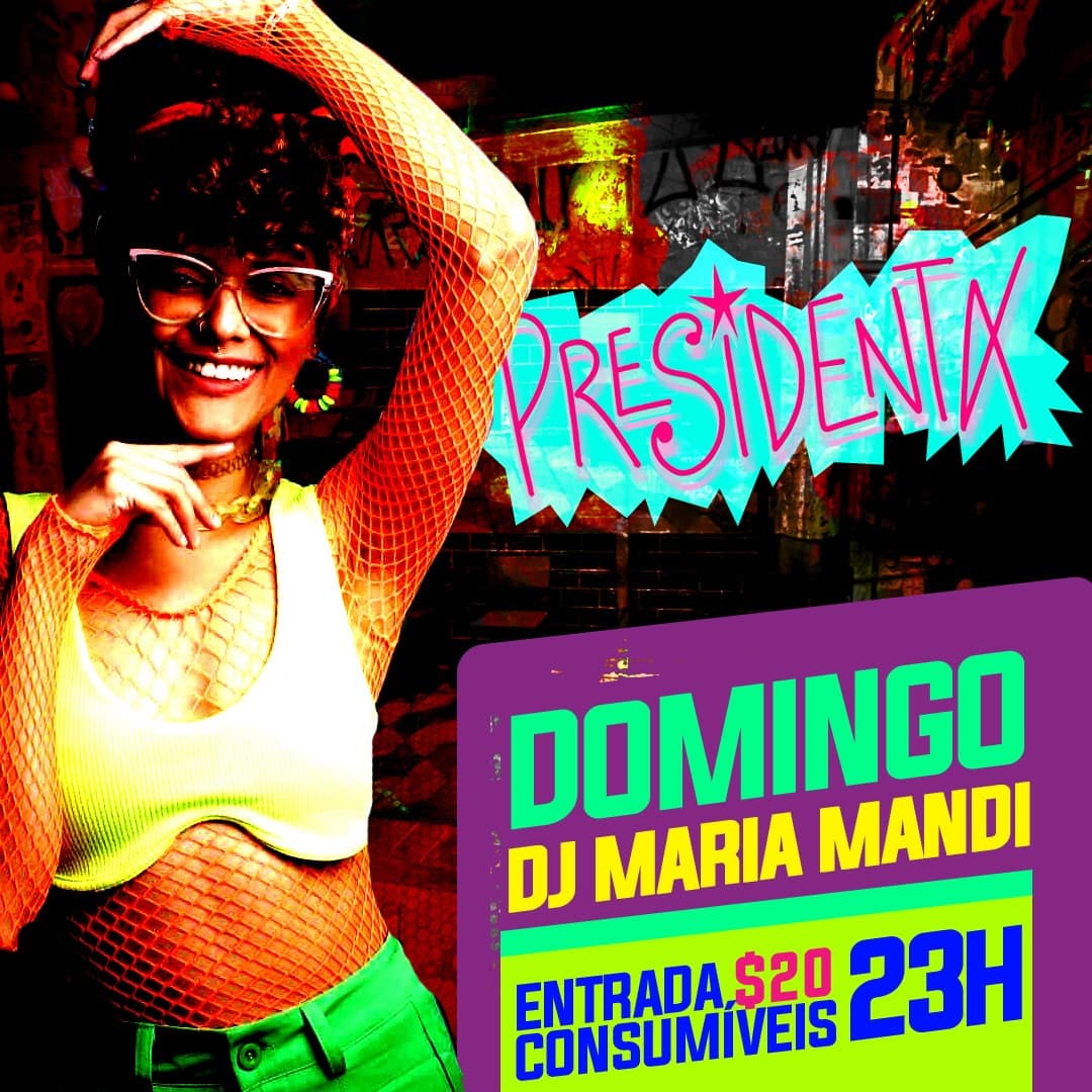 Flyer de DJ Maria Mandi