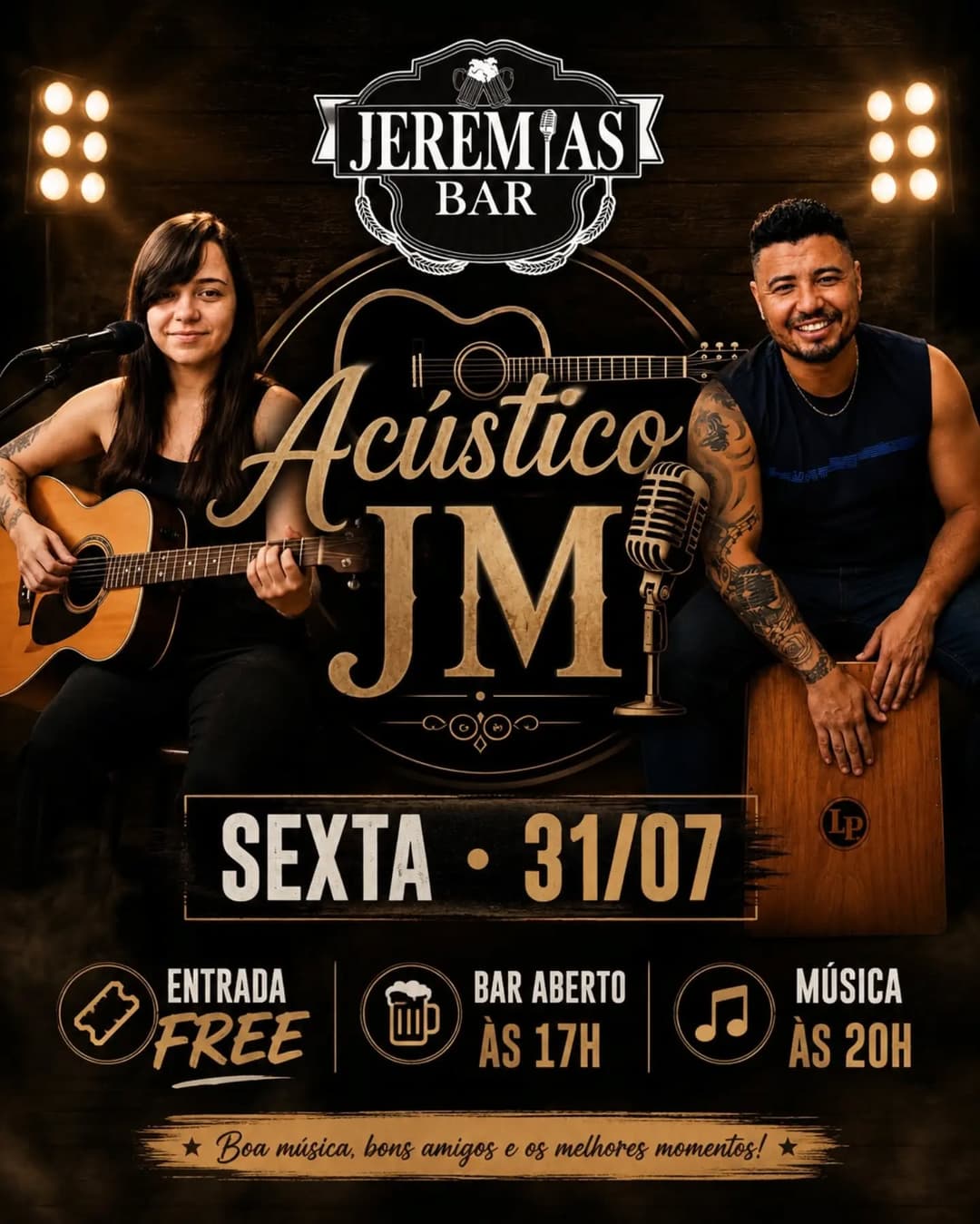 Flyer de Acústico JM