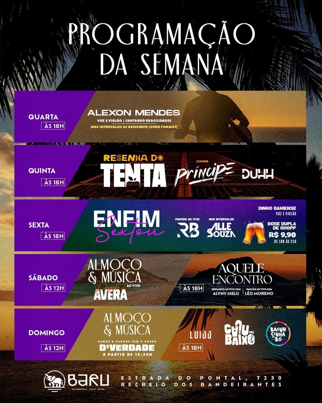 Flyer de Léo Moreno, grupoaveraoficial e Alynymello