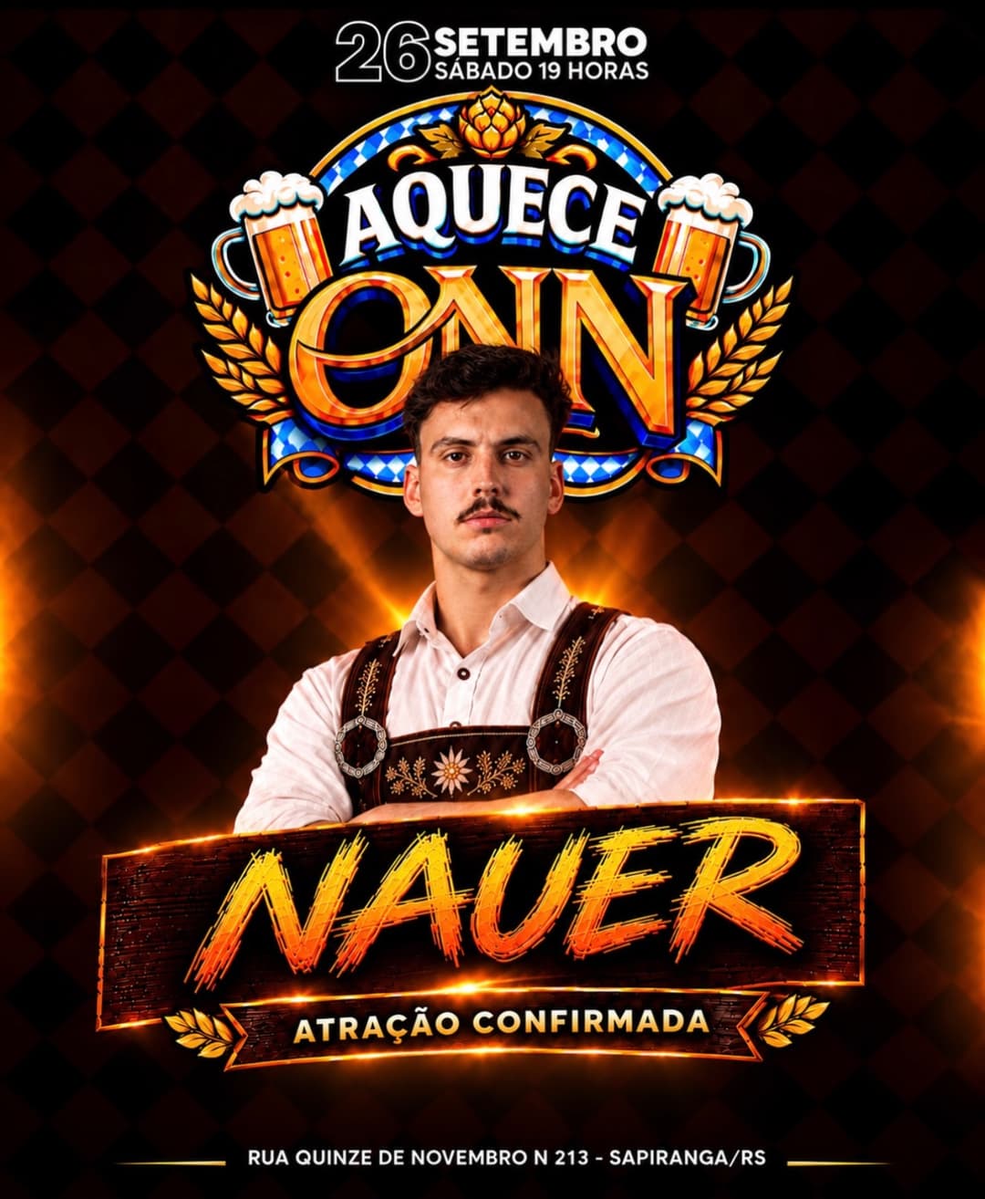 Flyer de Nauer e funknejo