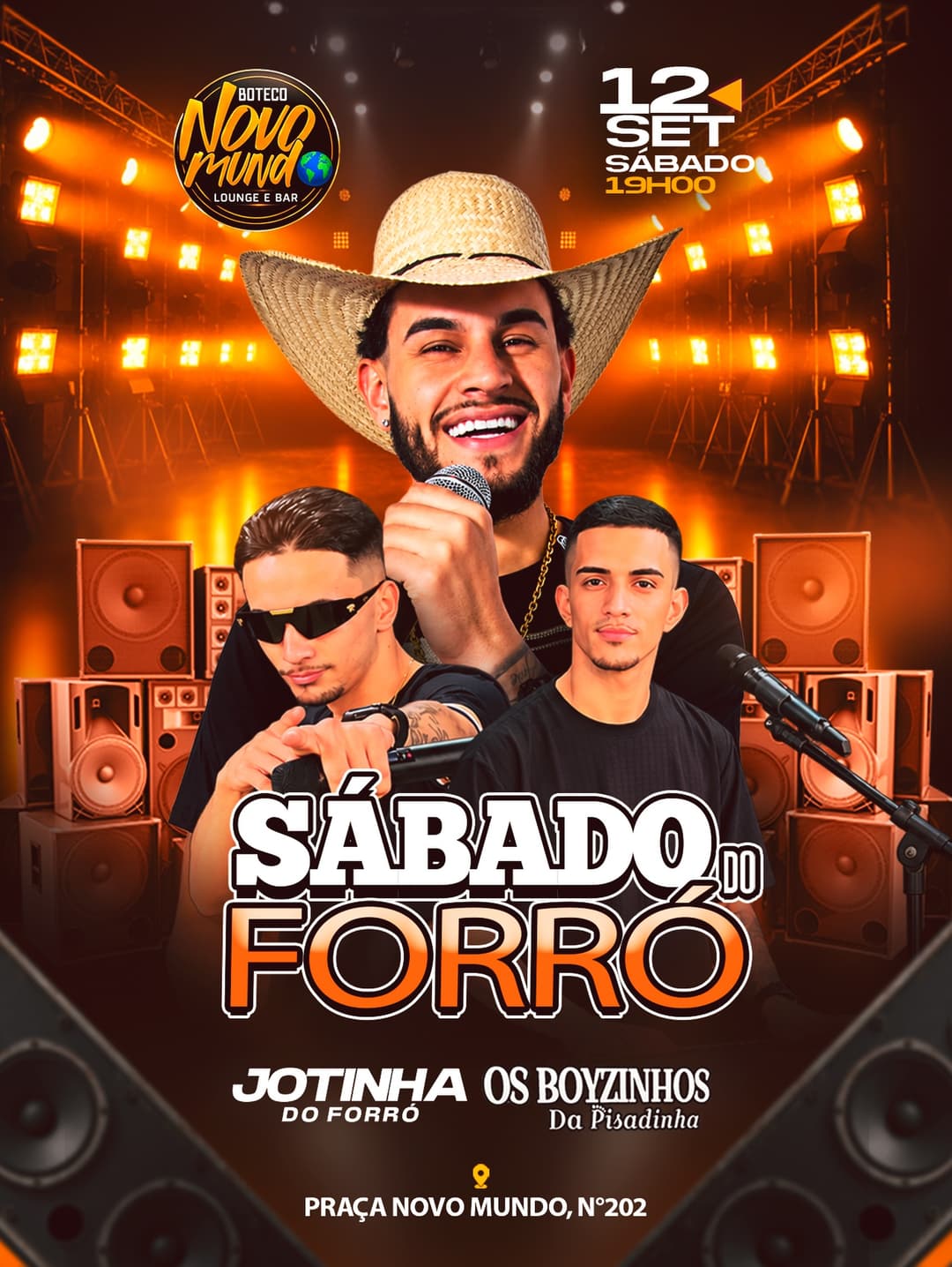 Flyer de Jotinha do Forró e Os Boyzinho da Pisadinha