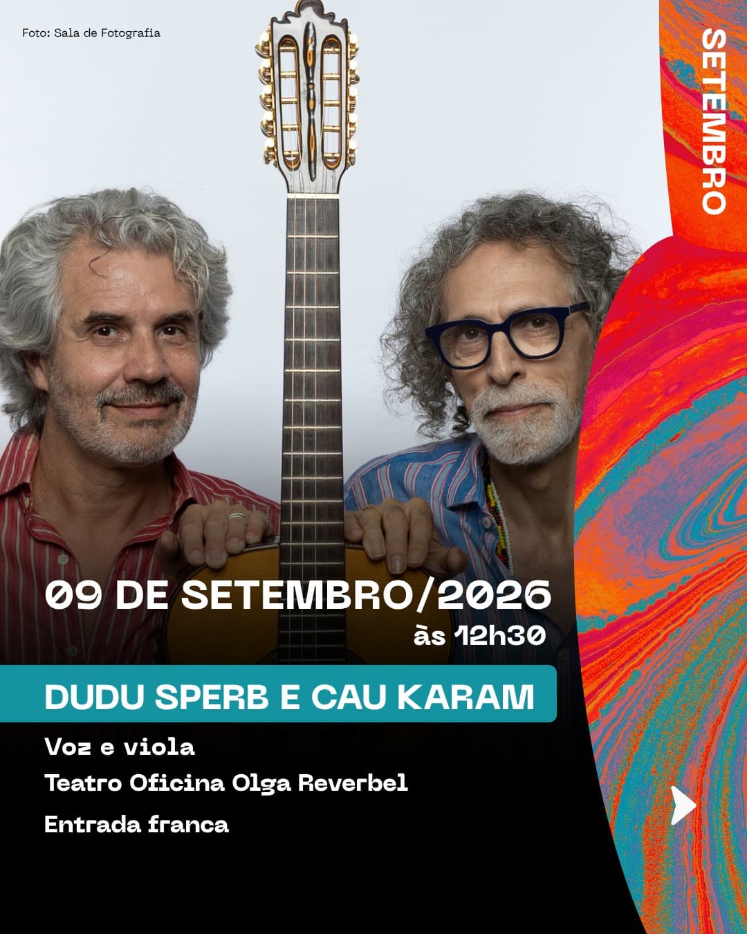 Flyer de Dudu Sperb e Cau Karam