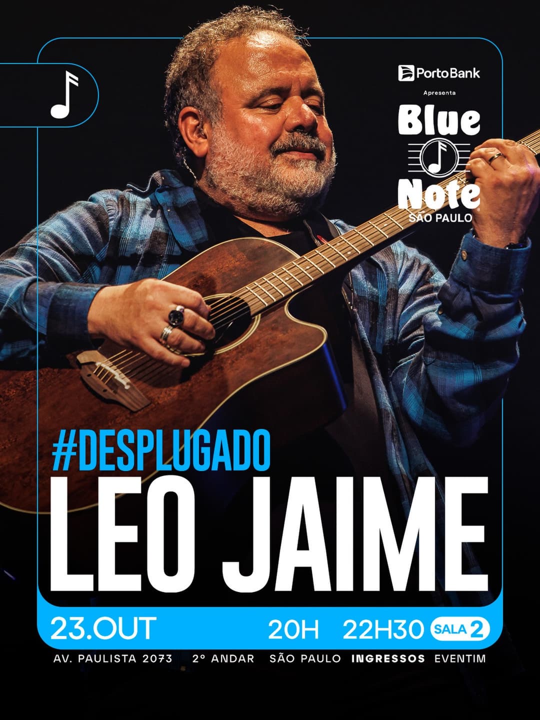 Flyer de Leo Jaime