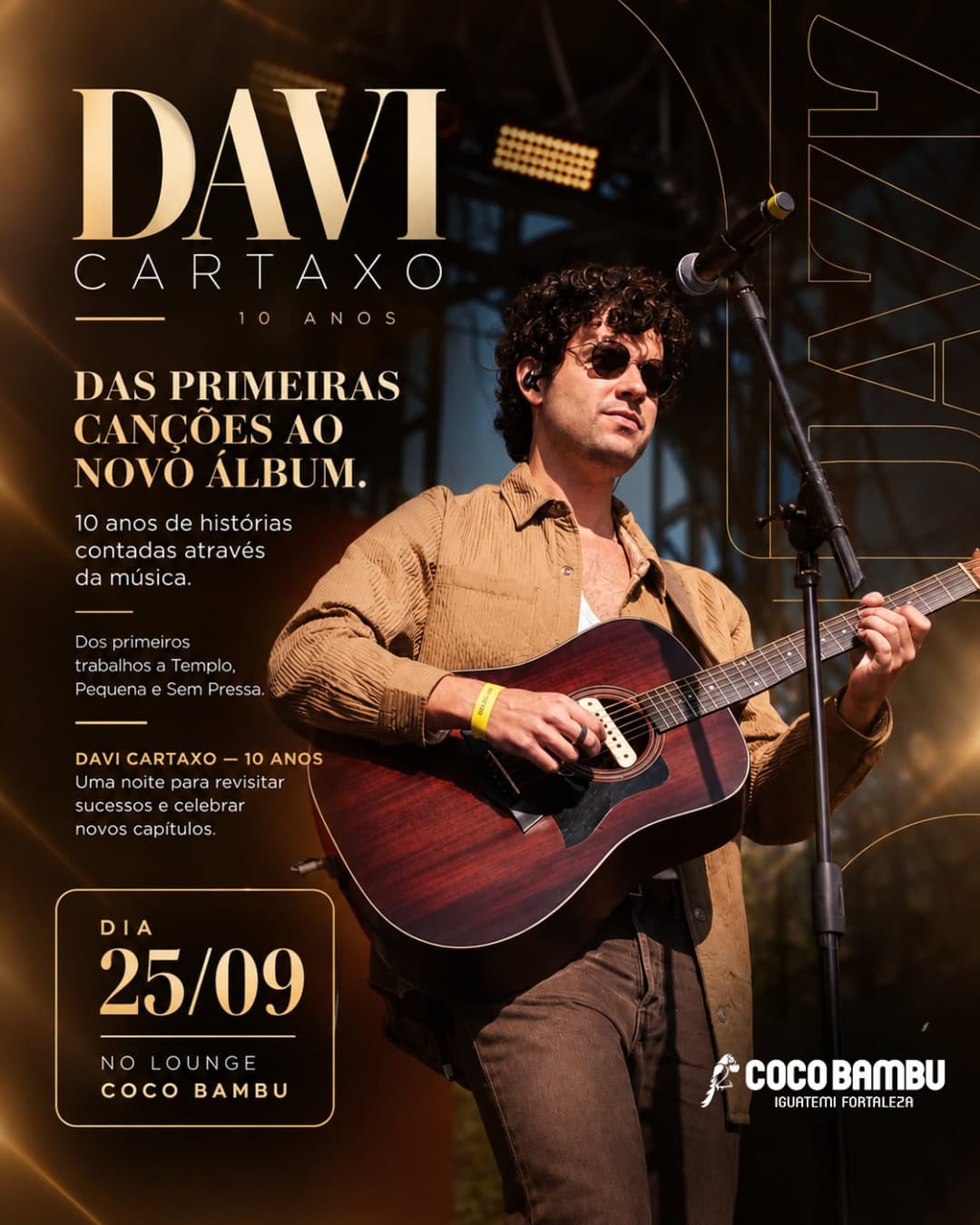 Flyer de Davi Cartaxo