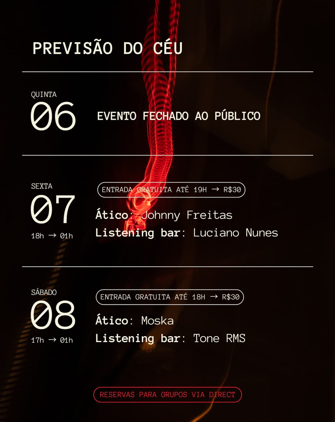 Flyer de Grupo Sem Abuso