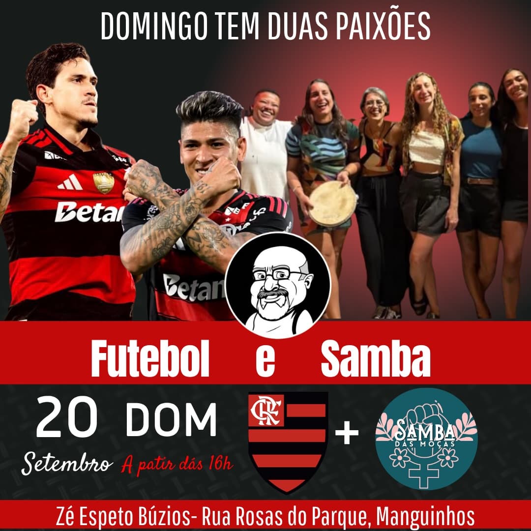 Flyer de Samba das Moças