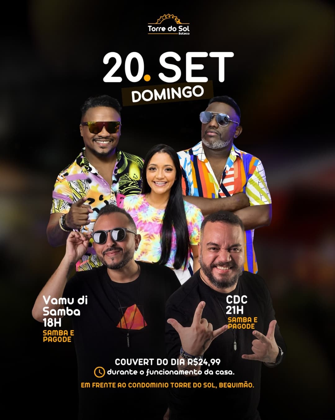 Flyer de Vamu di Samba e CDC
