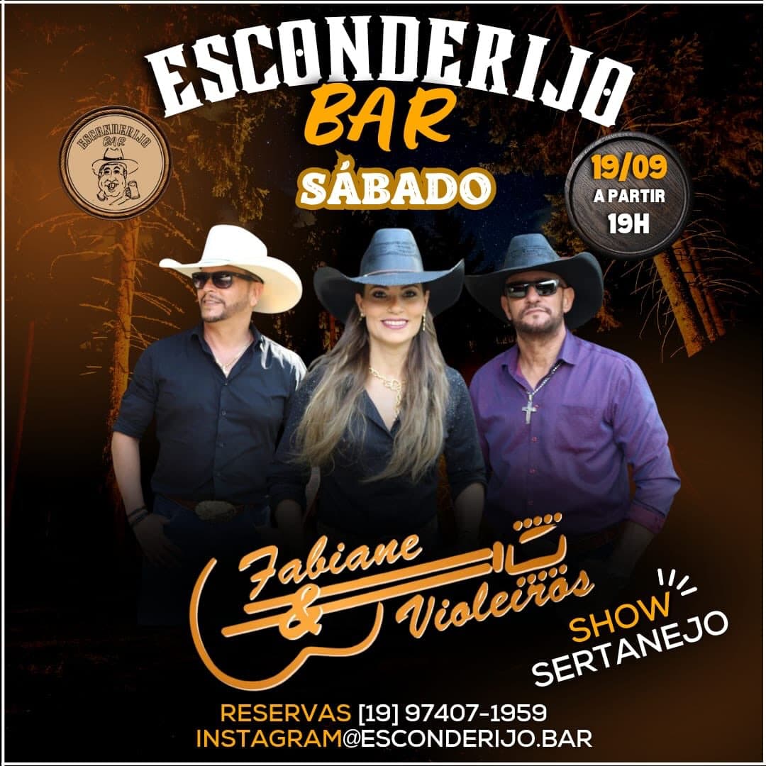 Flyer de Fabiane & Violeiros