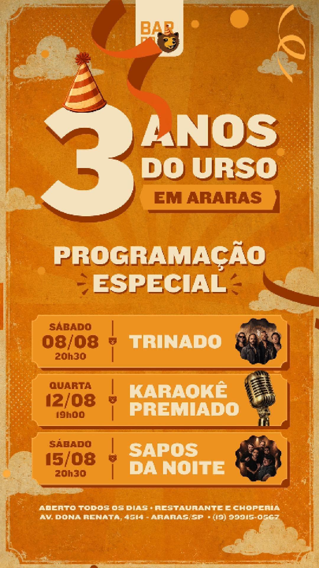 Flyer de Sapos da Noite