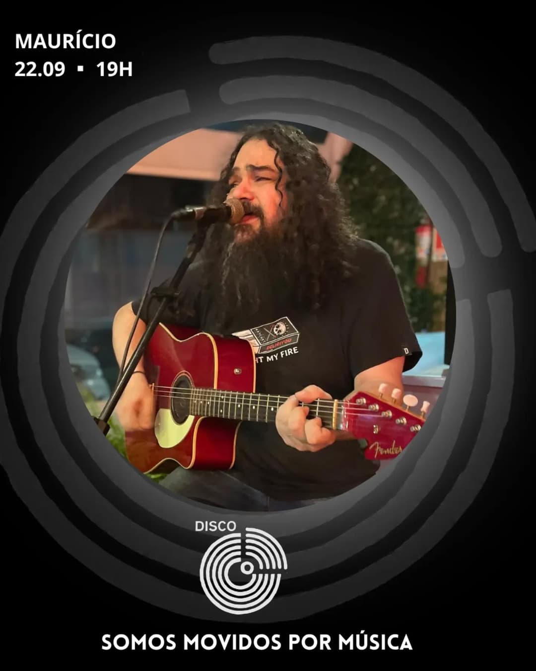 Flyer de Maurício - Projeto Rockão