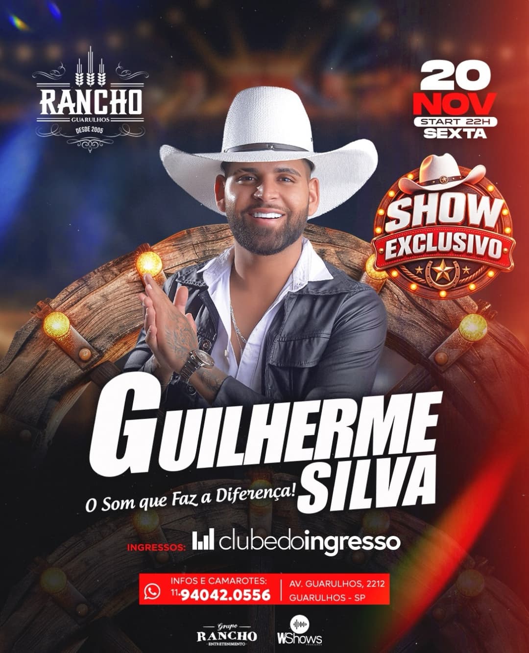 Flyer de Guilherme Silva