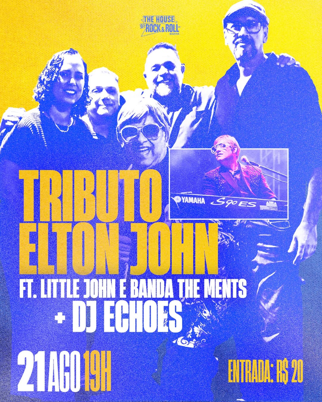 Flyer de Little John, The Ments e DJ Echoes