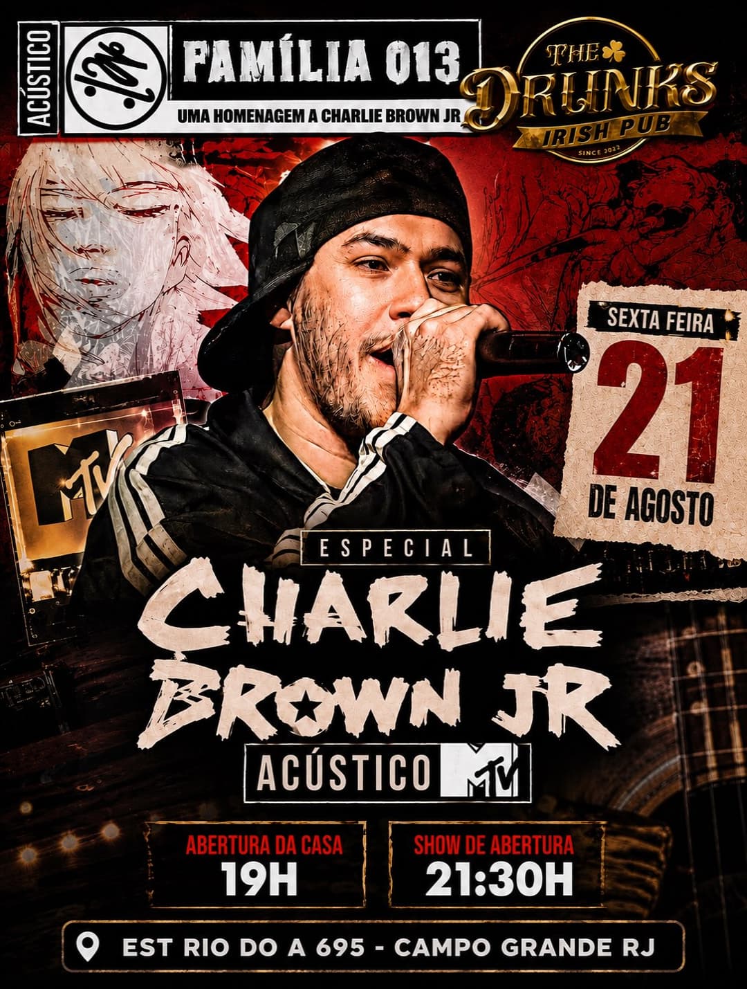 Flyer de Especial Charlie Brown Jr.