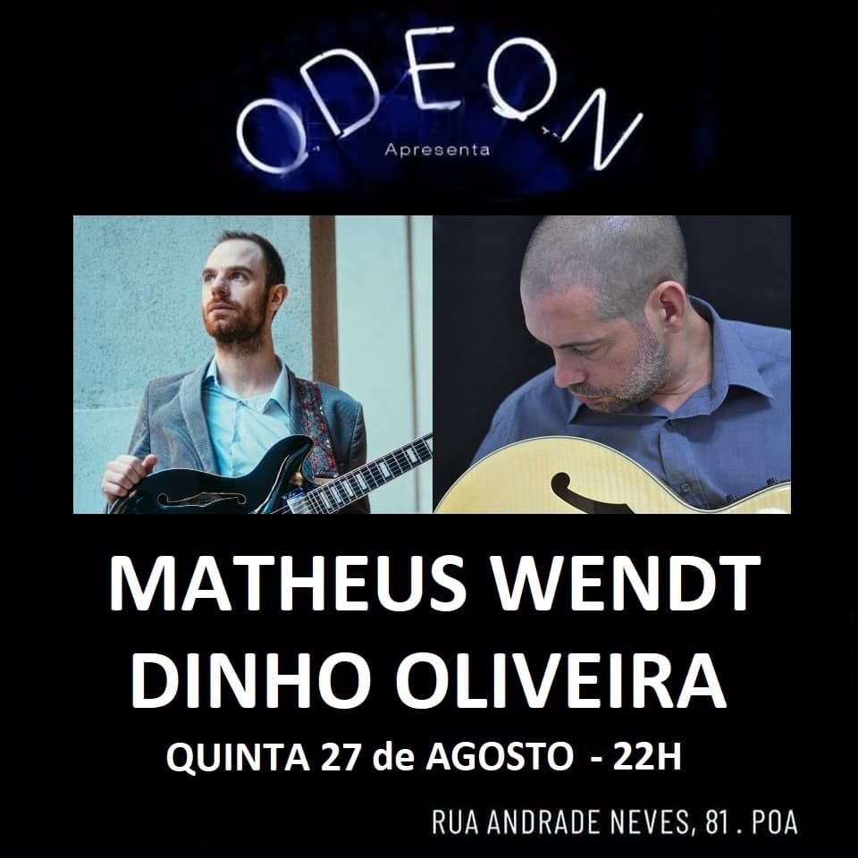 Flyer de Matheus Wendt e Dinho Oliveira