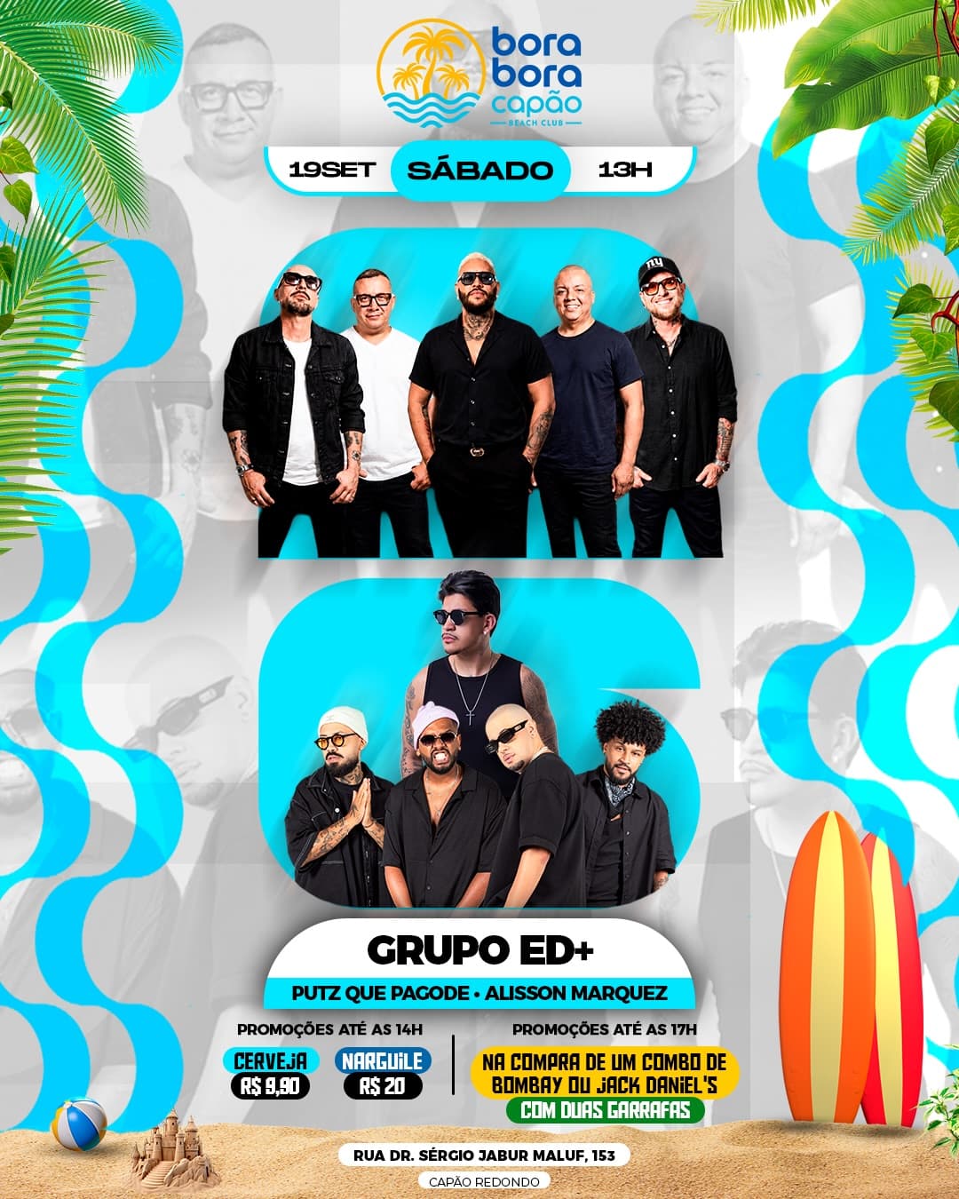 Flyer de PQP, Alisson Marquez e Grupo ED+