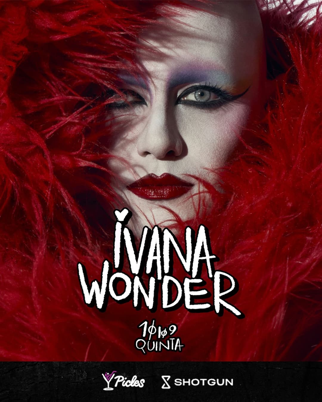 Flyer de Ivana Wonder, Rodrigo Mancusi e mais 3 artistas