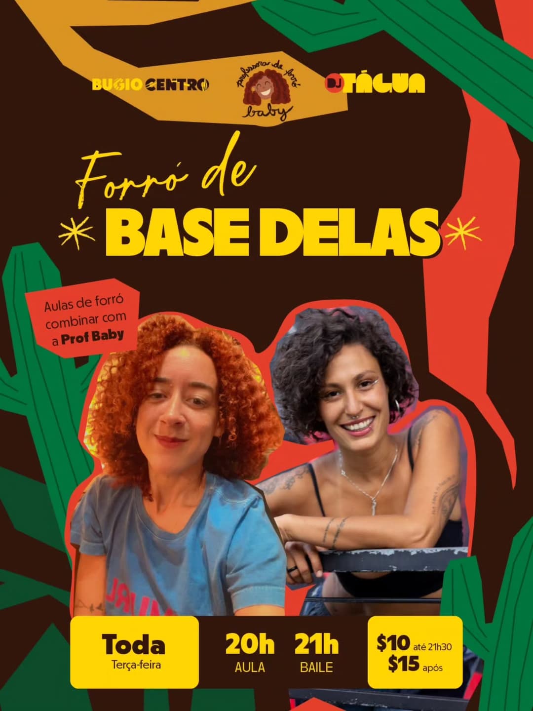 Flyer de Prof Baby e DJ Tágua
