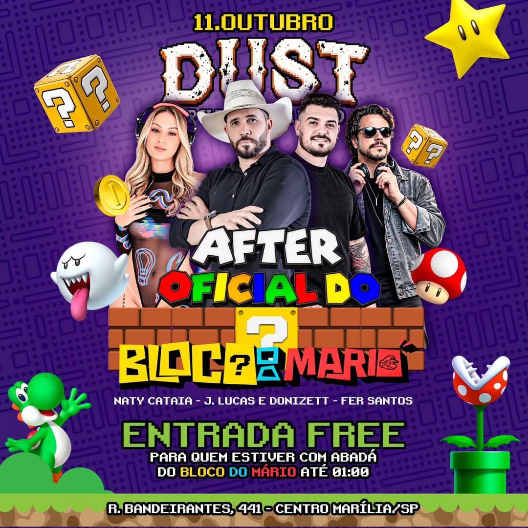 Flyer de DJ Naty CataIa e mais 2 artistas