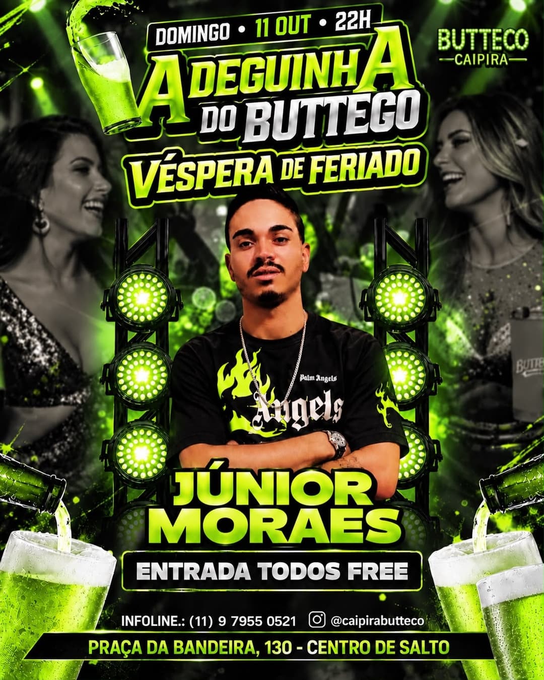 Flyer de Júnior Moraes