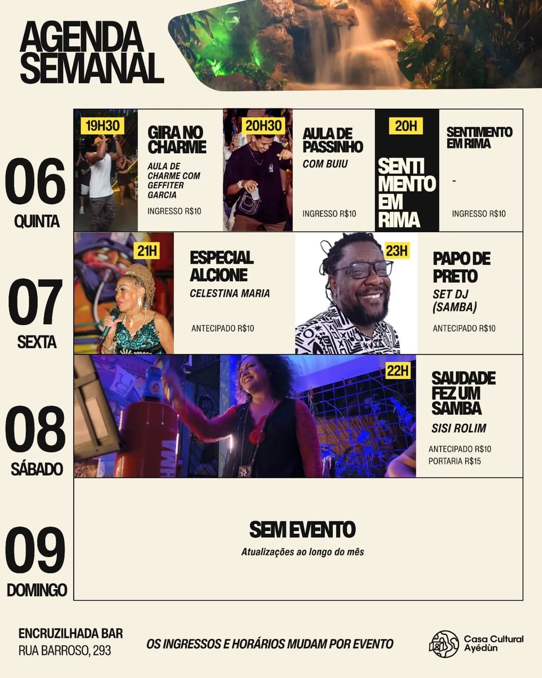 Flyer de Sentimento em Rima