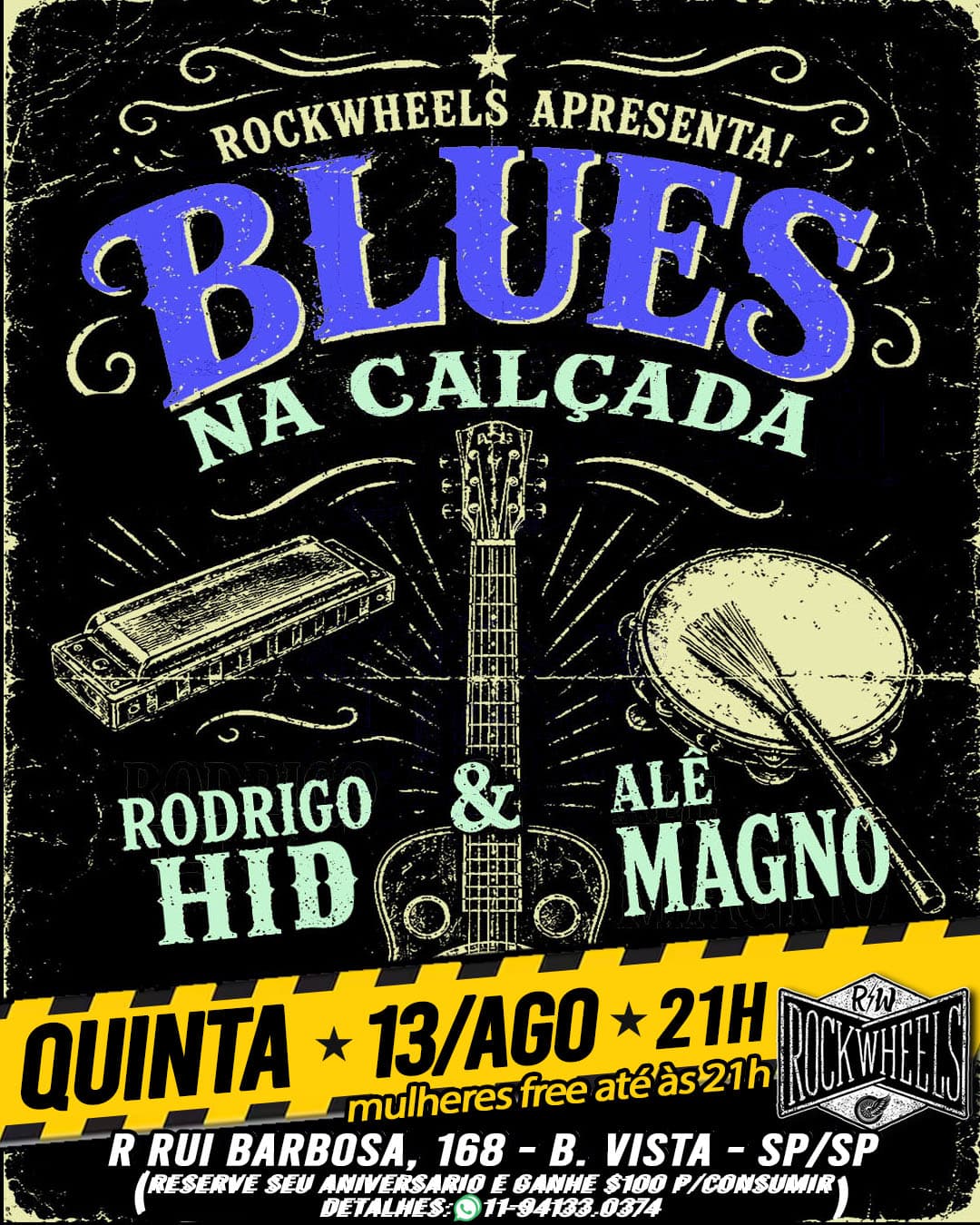 Flyer de Rodrido Hig e Alê Magno