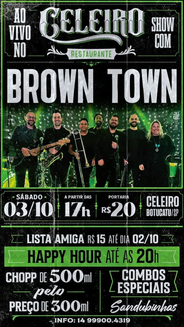 Flyer de Brown Town