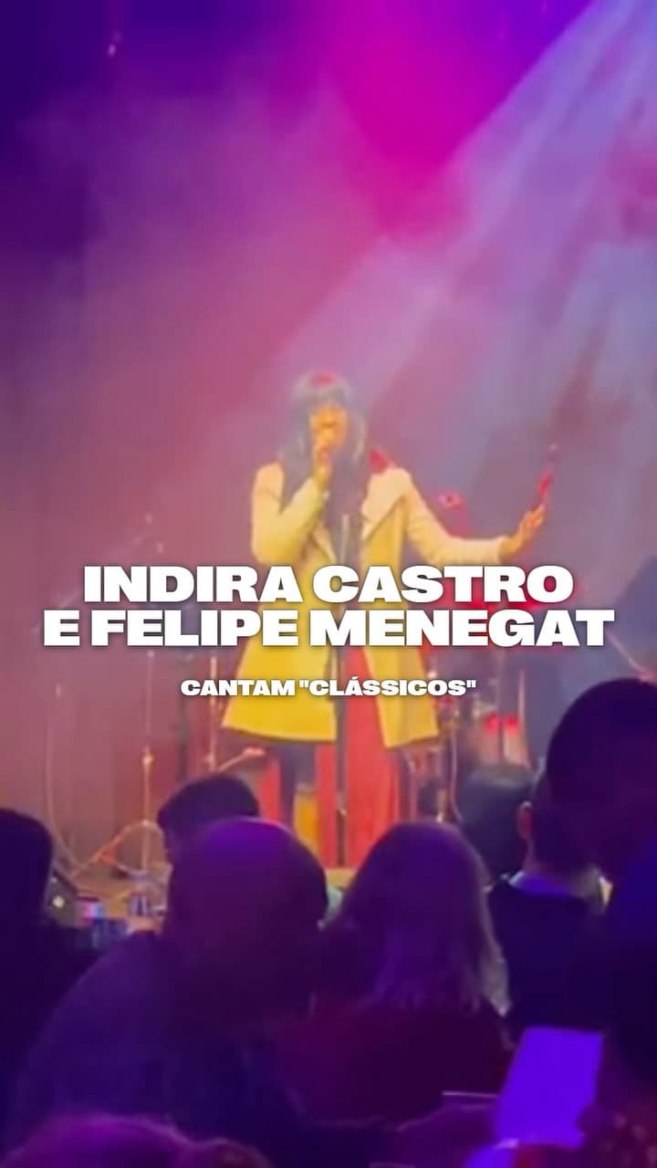 Flyer de Indira Castro e Felipe Menegat