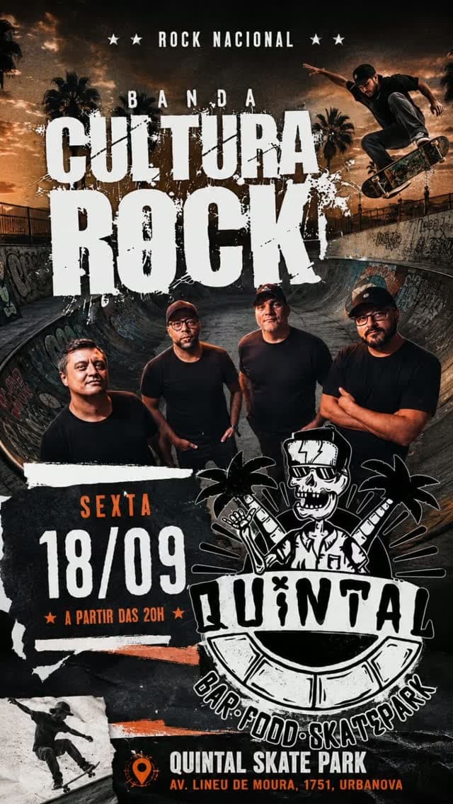 Flyer de Banda Cultura Rock