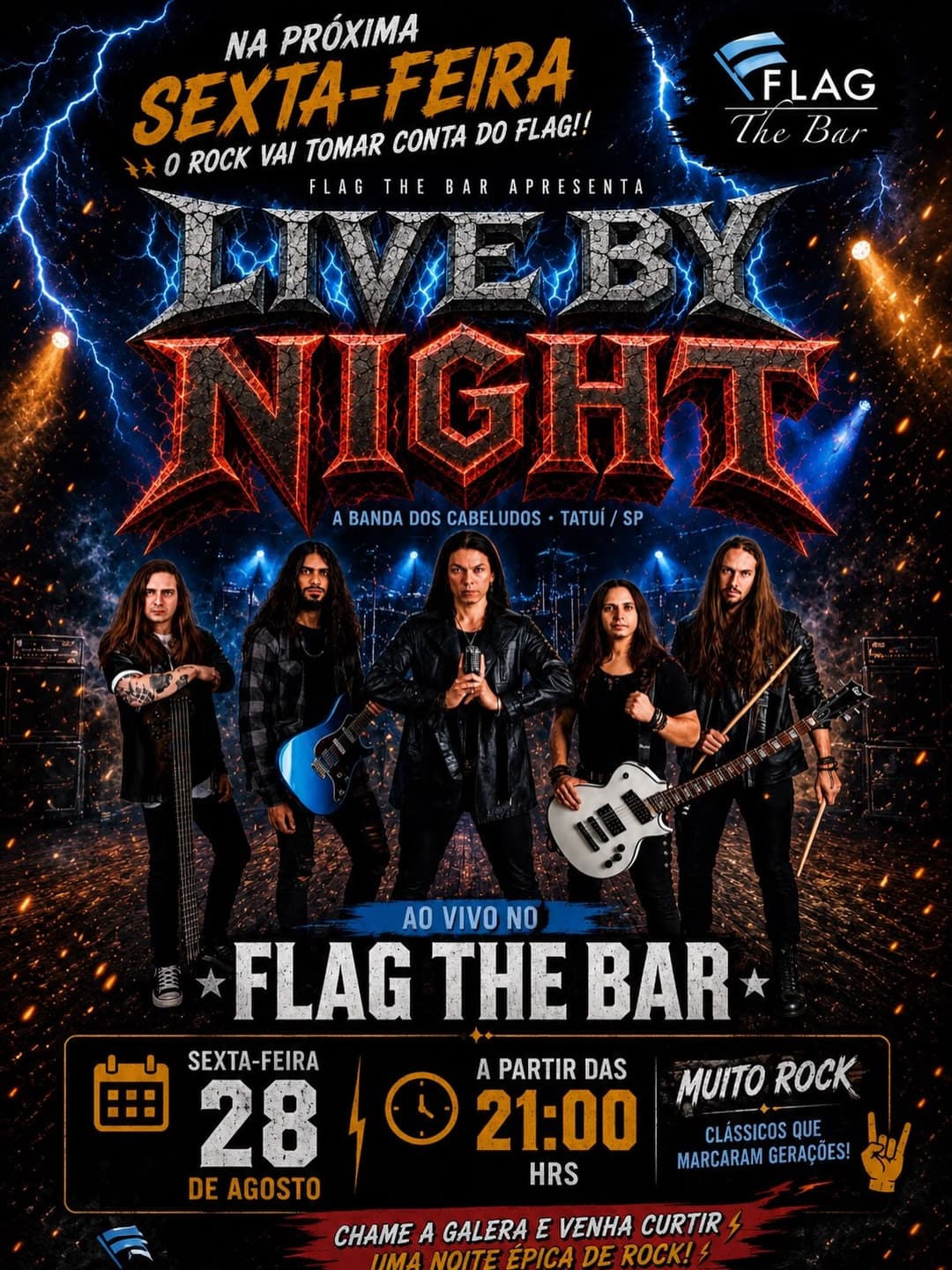 Flyer de Live by Night