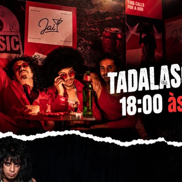 Flyer de Tadalascados, Kiara Rocks e LUELLACORE