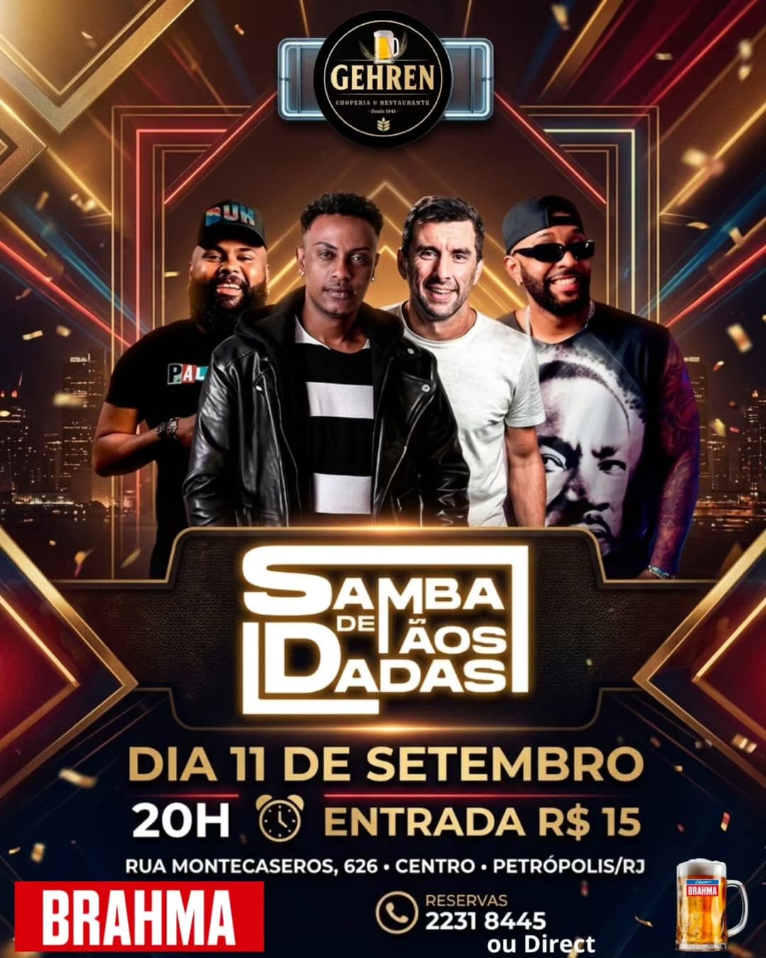 Flyer de Samba de Mãos Dadas