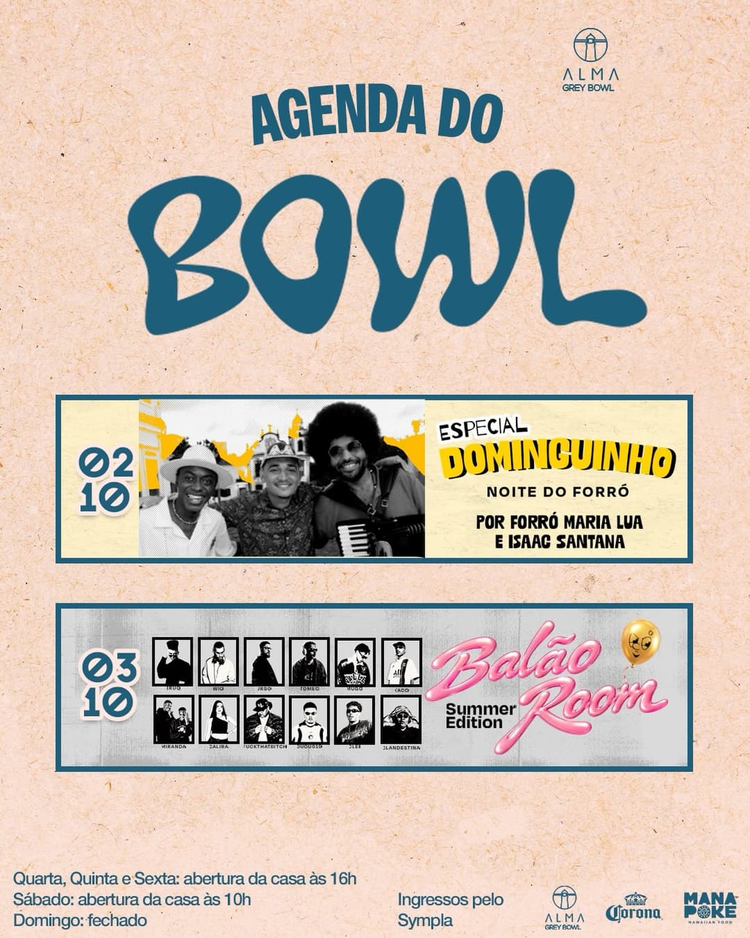 Flyer de Forró Maria Lua, Pedro Peixoto e Isaac Santana