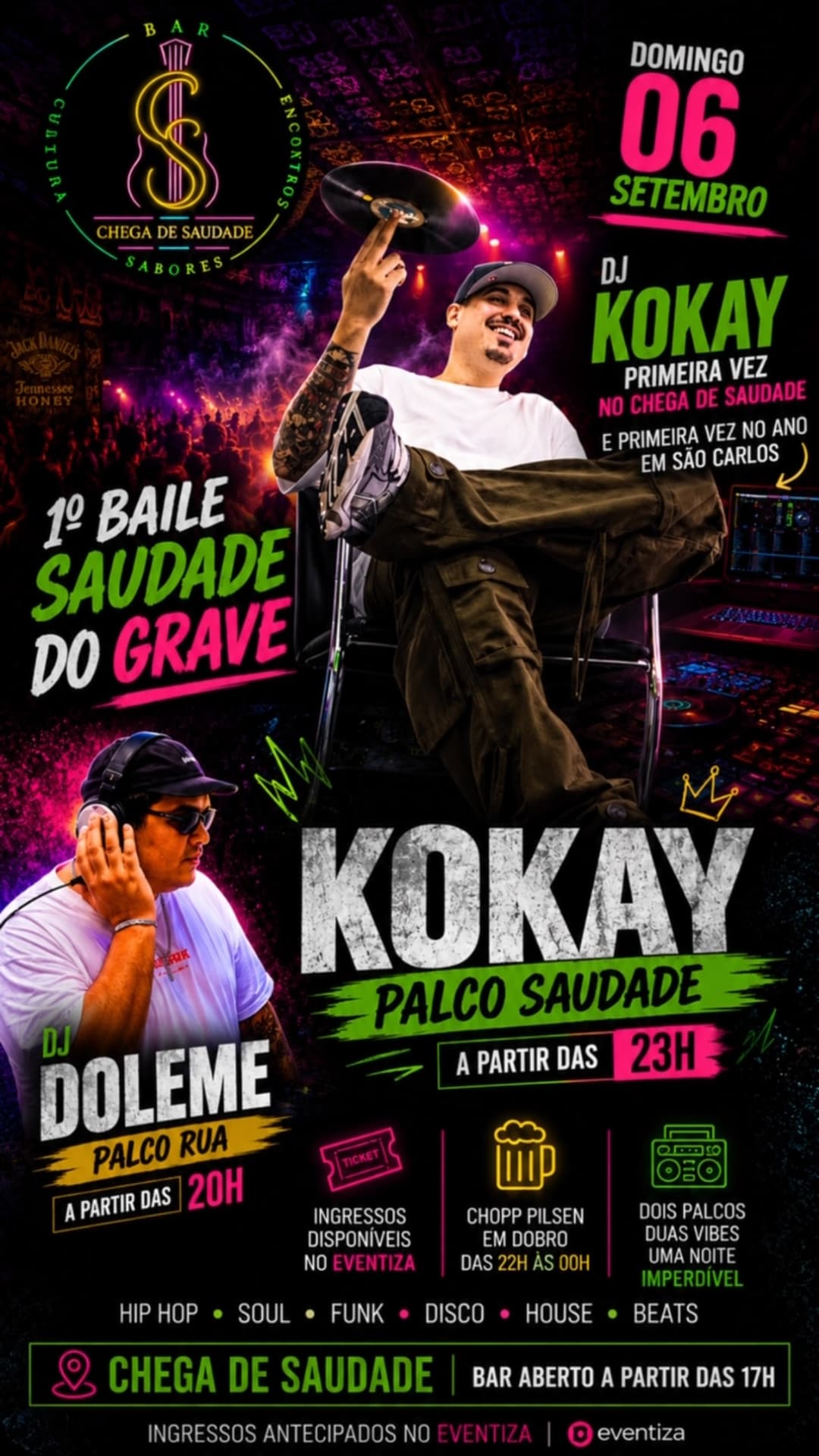 Flyer de DJ Kokay e DJ Doleme